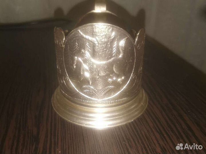 Подстаканники СССР зверь с добычей