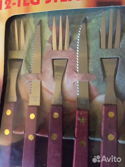 Набор ножи-вилки для стейков и пиццы