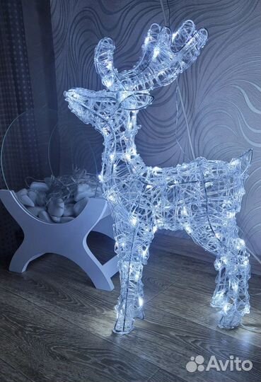 Светящийся олень уличный светодиодная фигура
