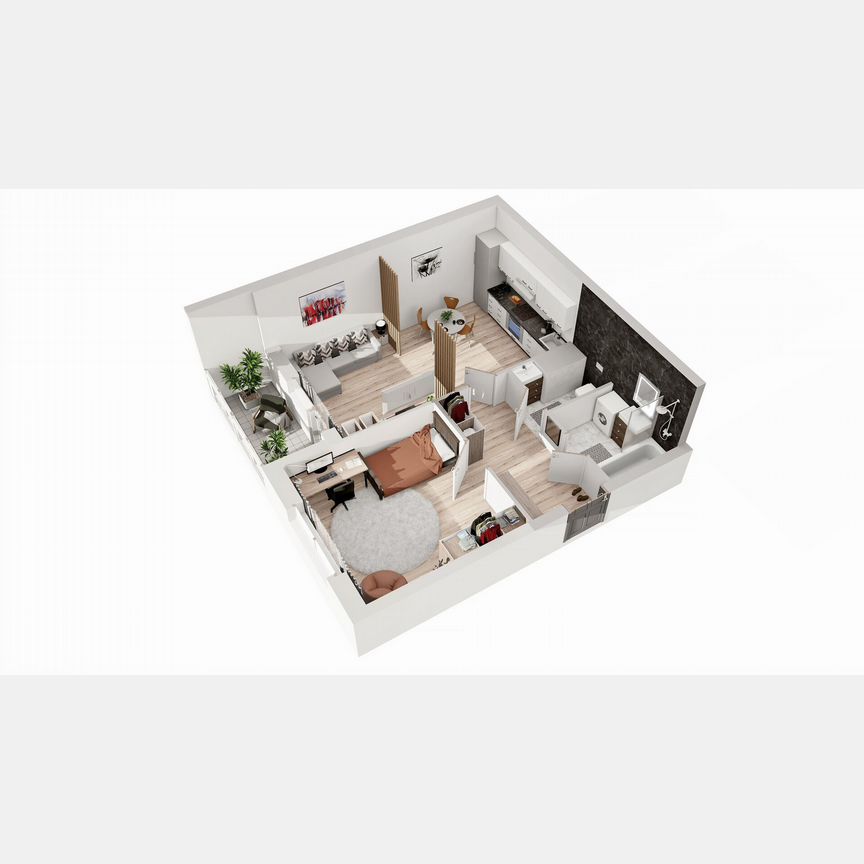 2-к. квартира, 53 м², 3/8 эт.
