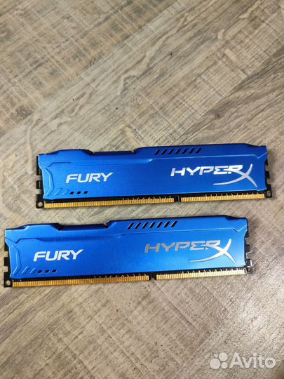 Kingston HyperX fury Blue CL9 DDR3 2x4096MB
