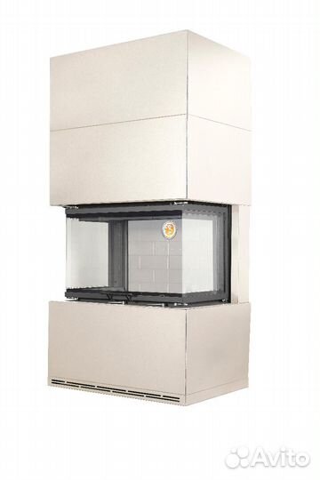 Камин родос 800 слоновая кость белый шамот