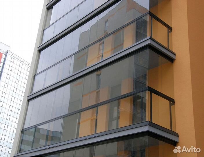 Безрамное остекление панорамное террас