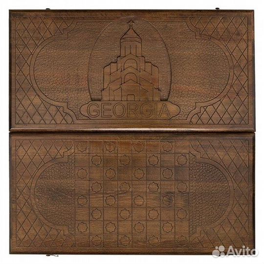 Нарды резные Грузия 61 х 60 см бук Азербайджан 62692