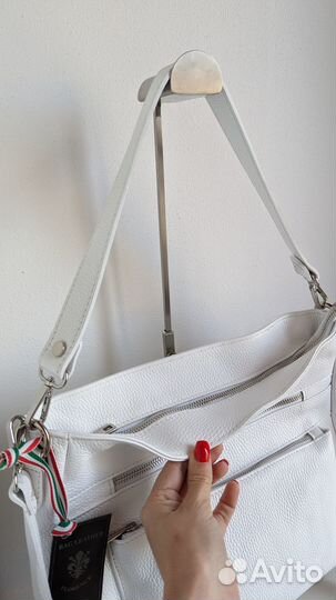 Сумка женская кроссбоди натуральная кожа италия