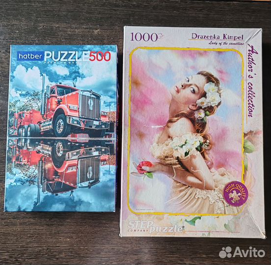 Пазлы 500 и 1000 деталей