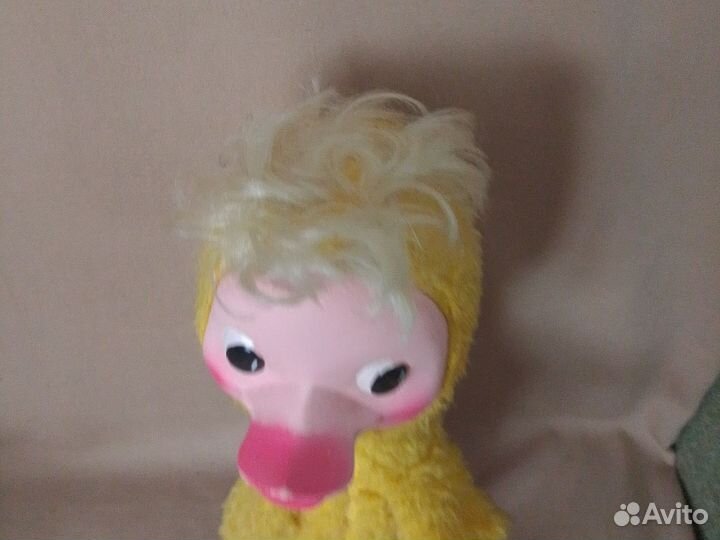 Гусеницы, утёнок плюшевый СССР