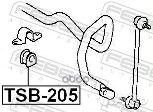 Втулка стабилизатора toyota RAV4 00-05 пер.подв