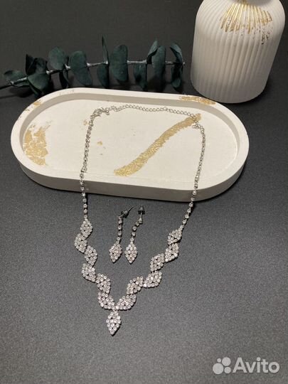 Ожерелье и серьги комплект Lady Collection