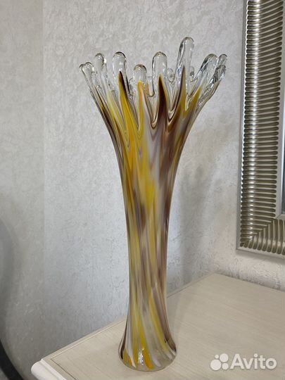 Ваза цветное стекло