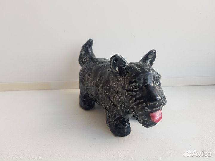 Статуэтка СССР Собака Терьер Манюня. зик Конаково