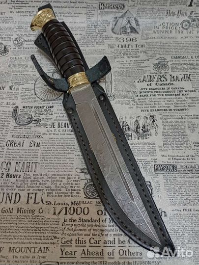 Нож Пластун / дамасская сталь