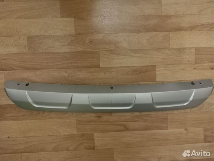 Накладка на задний бампер лада Ларгус кросс