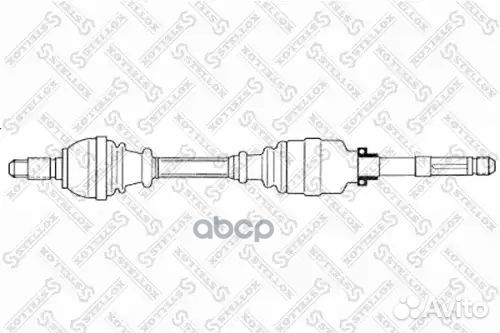 Привод правый 940mm 21730 citroen c4 перед Stellox