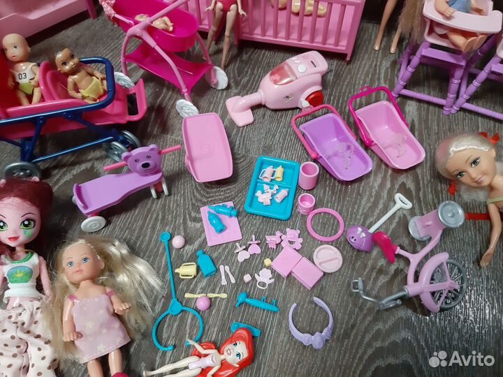 Мебель пупсы куклы лотом