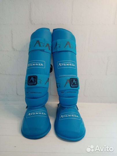 Защита голени и стопы синие