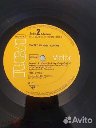 The Sweet- Sweet Fanny Adams 1974 Germany LP