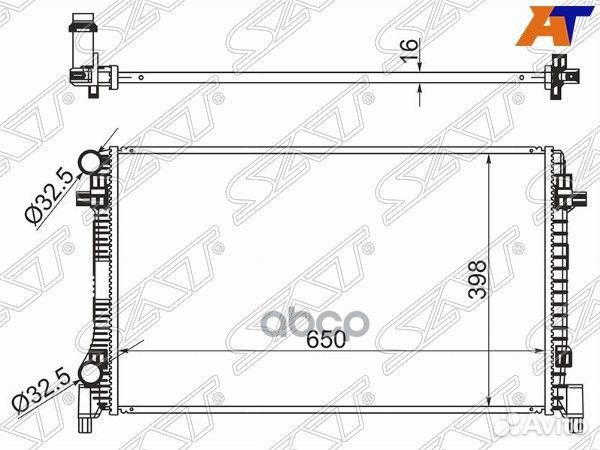 Радиатор audi A3/S3 12/TT 14/skoda octavia 13