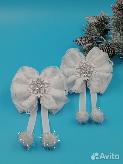 Бантики для волос ручной работы