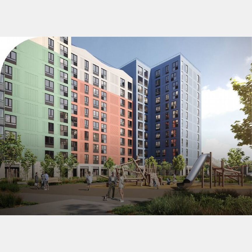 2-к. квартира, 61,1 м², 6/12 эт.