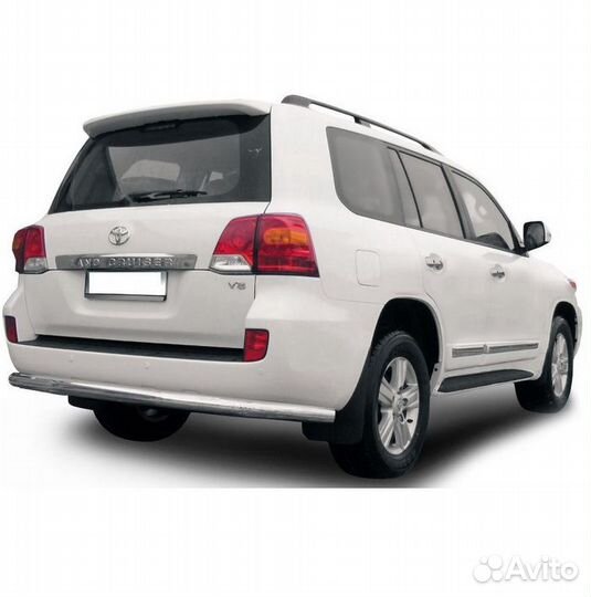 Защита заднего бампера land cruiser 200 2013