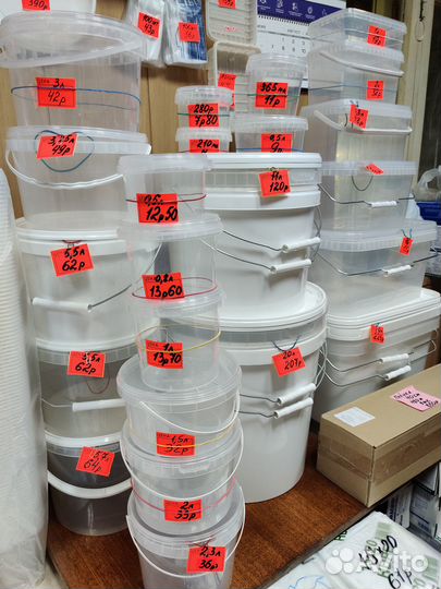 Ведра пластиковые
