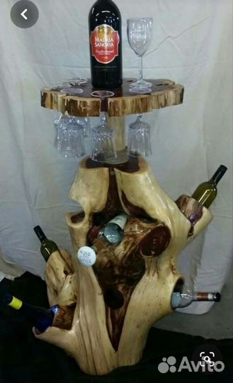 Интерьерная подставка для бутылок