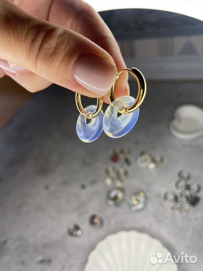 Серьги конго трансформеры бублики