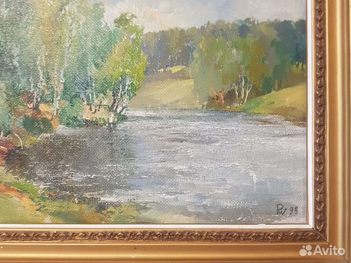 Рябцев В.М. Картина холст масло багет