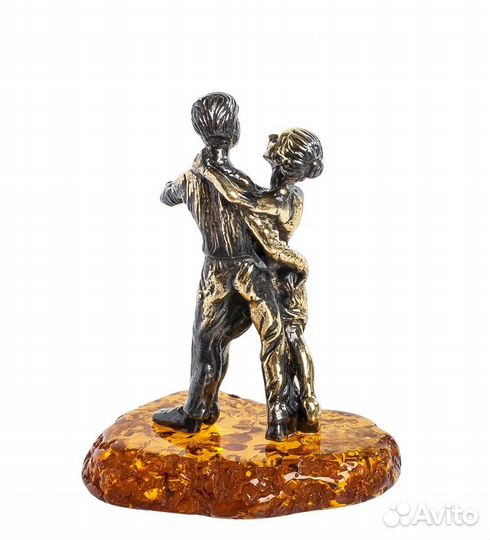 Фигурка Танго (латунь, янтарь) A2088017