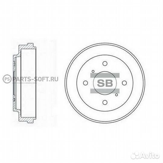 Барабан тормозной Sangsin SD4212