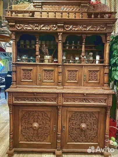 Буфет антикварный дубовый