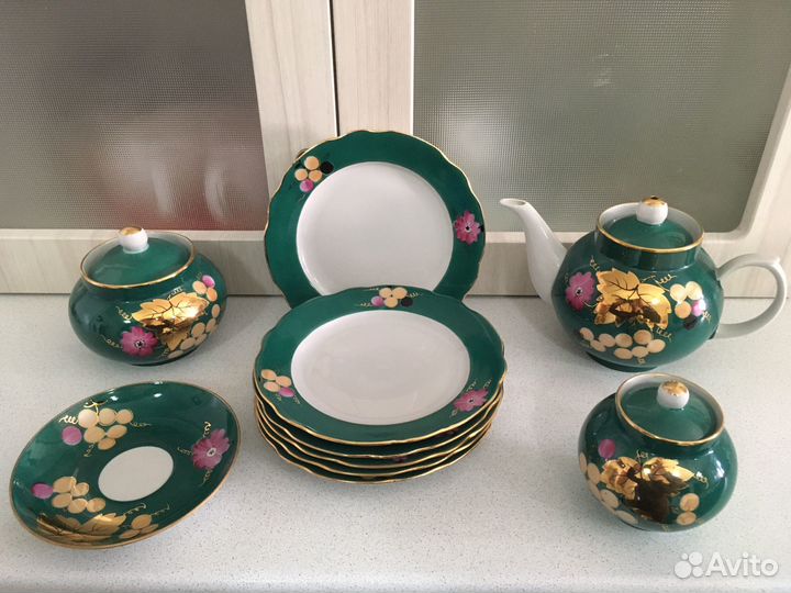 Редкий чайный сервиз Дулёво
