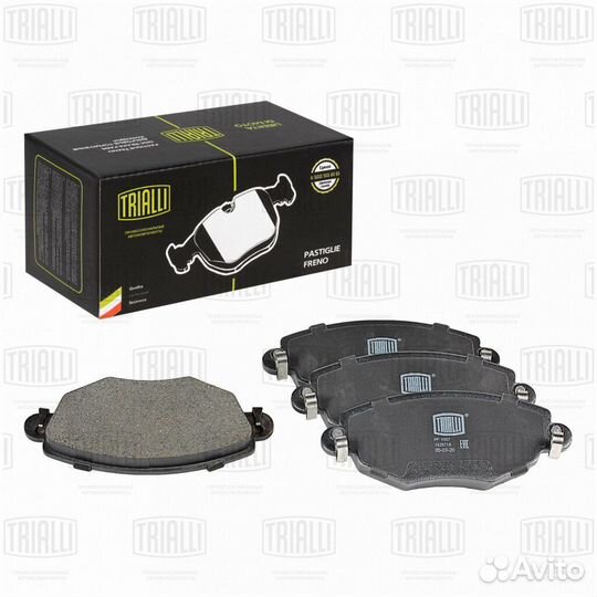 Колодки тормозные дисковые передние trialli PF 100