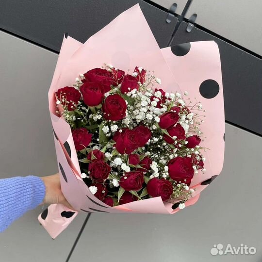 Цветы розы букет