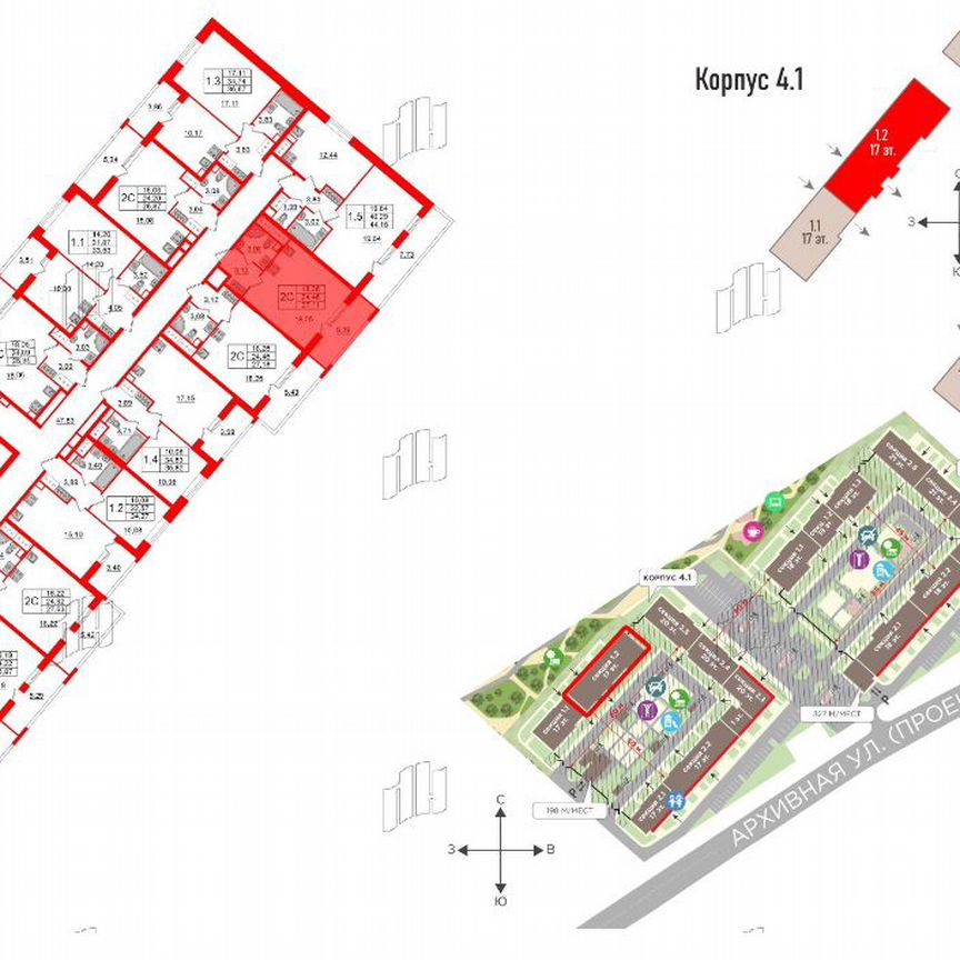 Квартира-студия, 24,5 м², 10/18 эт.