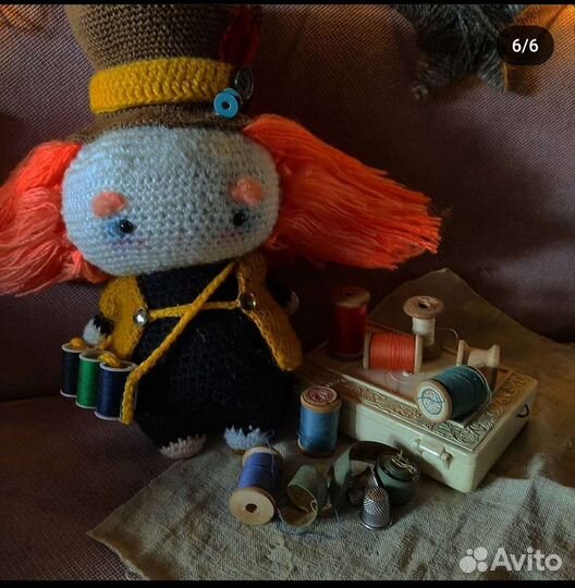 Плюшевая игрушка шляпник