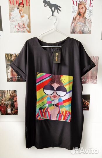 Платье футболка 42-46