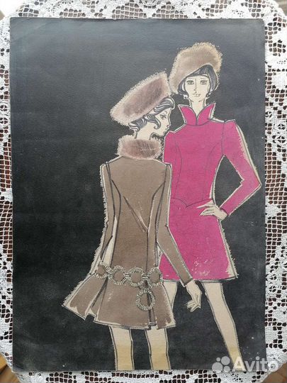 Эскиз для Дома Моделей. СССР, Ленинград