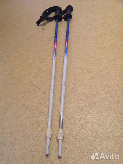 Горные лыжи детские 100 wedze + палки