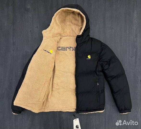 Зимняя куртка carhartt двухсторонняя