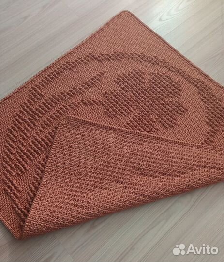 Ковер вязаный Инь-Ян