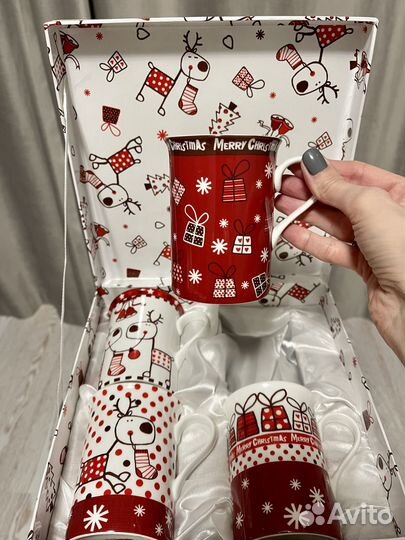 Набор кружек 290 мл Butterfly - новый