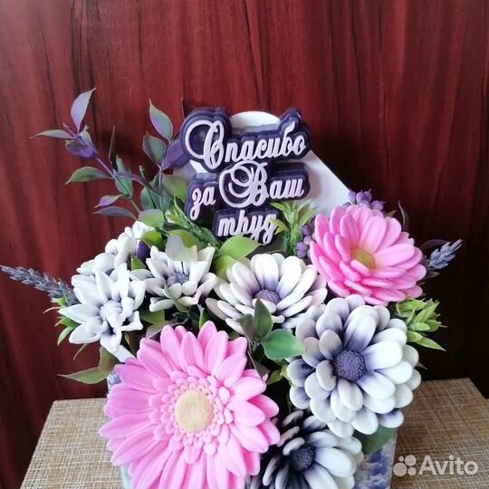 Букет из мыла ручной работы