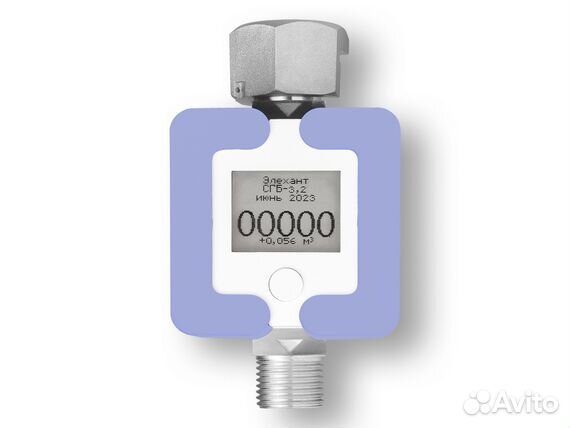 Счетчик газа сгб-3.2 с ТК Голубой
