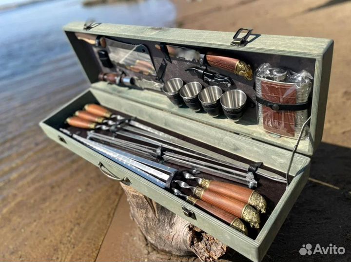 Шашлычный набор в кейсах/ чехлах