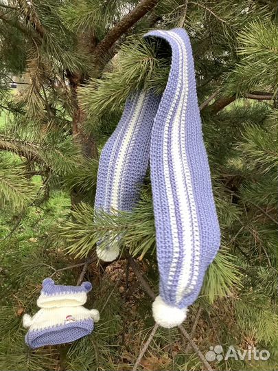 Шарф детский, вязаный, новый