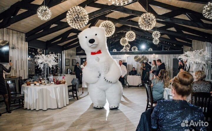 Аниматор. Белый мишка. Поздравить