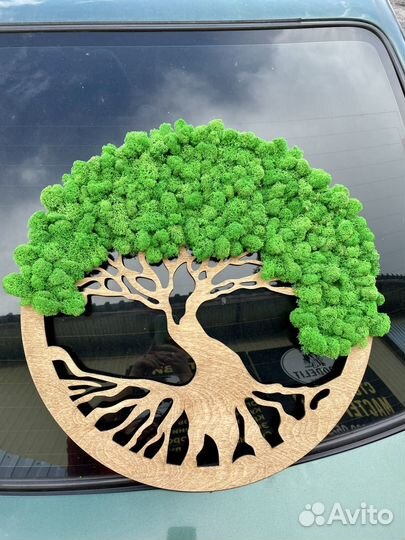 Панно из стабилизированного мха «Дерево жизни»