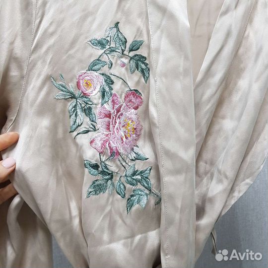 Халатик шелковый кимоно